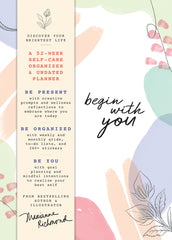 Begin with You Undated Planner: A 52-Week Self-Care Organizer for Discovering Your Brightest Life - Ingram