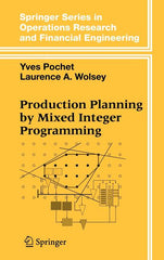 Production Planning by Mixed Integer Programming (2006) - Ingram