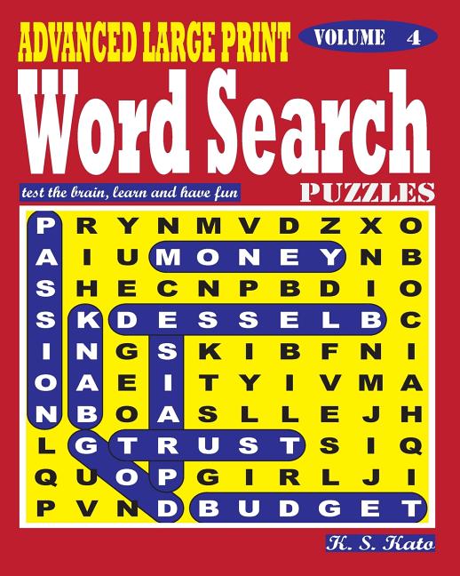 ADVANCED LARGE PRINT Word Search Puzzles. Vol. 4 - Ingram