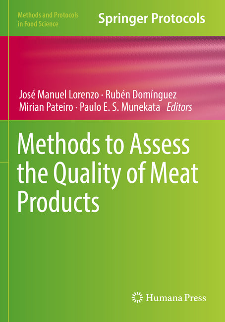 Methods to Assess the Quality of Meat Products (2022) - Ingram