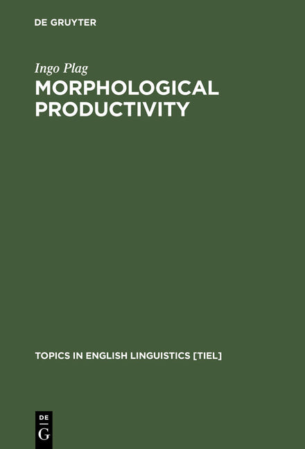 Morphological Productivity (Reprint 2012) - Ingram