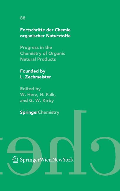 Fortschritte Der Chemie Organischer Naturstoffe / Progress in the Chemistry of Organic Natural Products 88 - Ingram