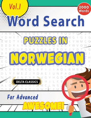 Word Search Puzzles in Norwegian for Advanced - Awesome! Vol.1 - Delta Classics - Ingram