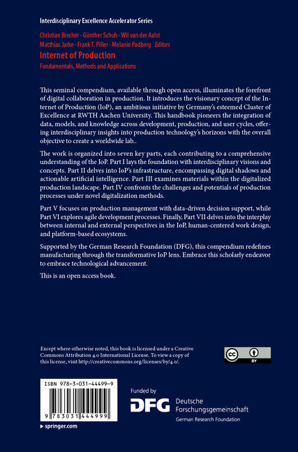 Internet of Production: Fundamentals, Methods and Applications (2024) - Ingram