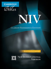 NIV Clarion Reference Bible, Black Calf Split Leather, Ni484: X - Ingram