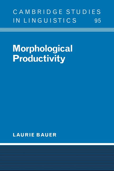 Morphological Productivity - Ingram