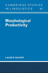 Morphological Productivity - Ingram