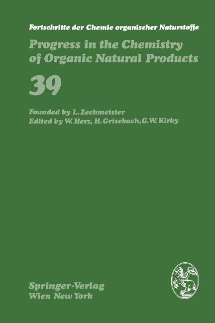 Fortschritte Der Chemie Organischer Naturstoffe / Progress in the Chemistry of Organic Natural Products (Softcover Reprint of the Original 1st 1980) - Ingram
