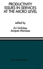 Productivity Issues in Services at the Micro Level: A Special Issue of the Journal of Productivity Analysis - Ingram