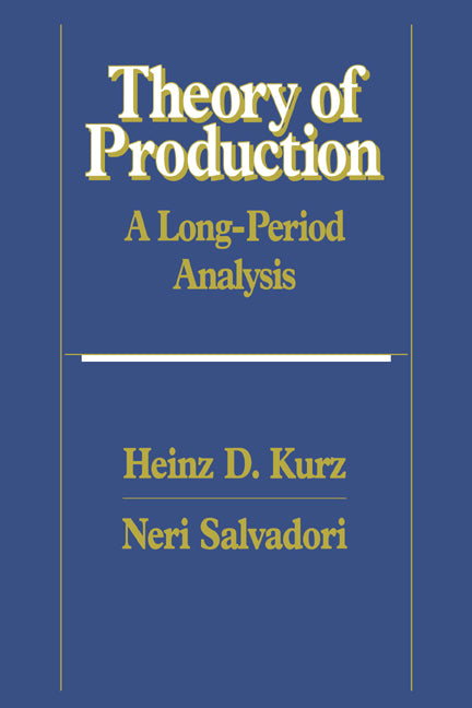 Theory of Production: A Long-Period Analysis - Ingram
