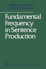 Fundamental Frequency in Sentence Production (Softcover Reprint of the Original 1st 1981) - Ingram