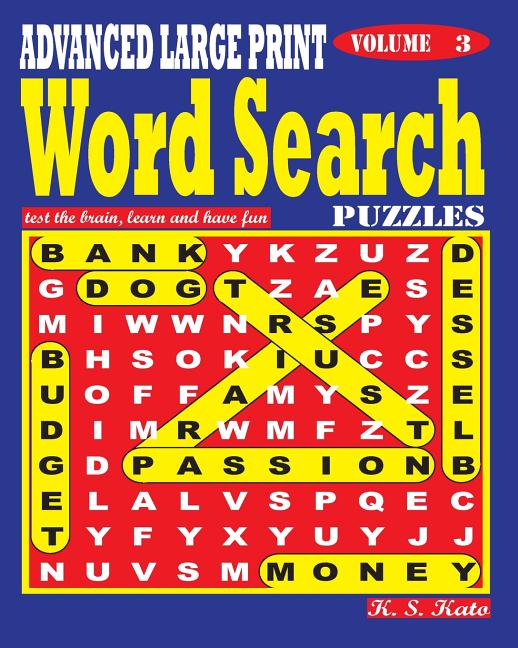 ADVANCED LARGE PRINT Word Search Puzzles. Vol. 3 - Ingram