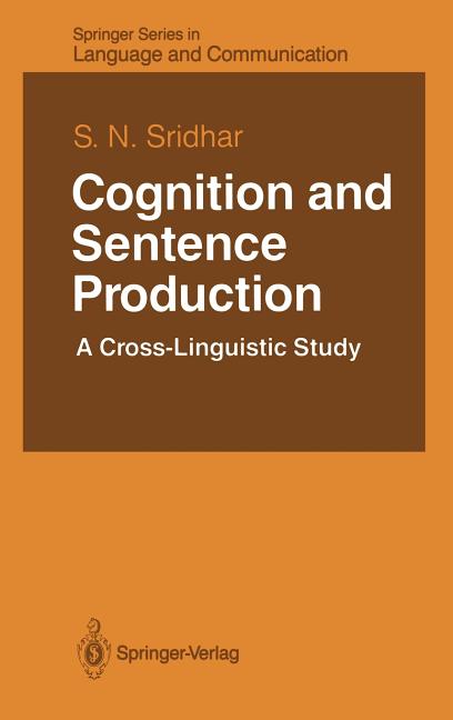 Cognition and Sentence Production (1988) - Ingram