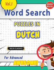 Word Search Puzzles in Dutch for Advanced - Awesome! Vol.1 - Delta Classics - Ingram