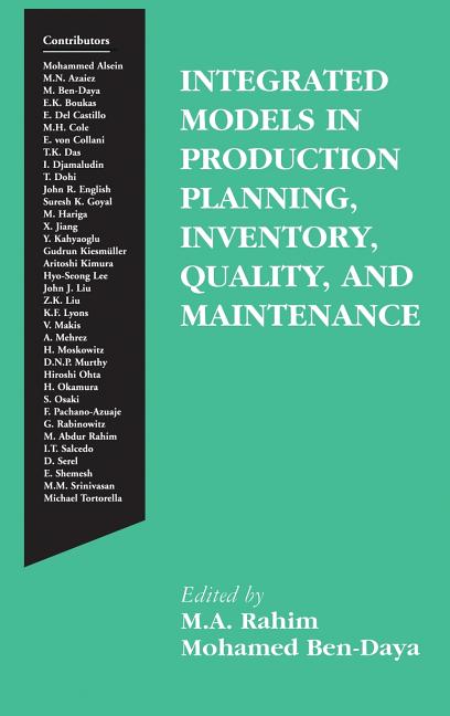 Integrated Models in Production Planning, Inventory, Quality, and Maintenance (2001) - Ingram