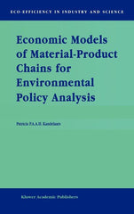 Economic Models of Material-Product Chains for Environmental Policy Analysis (1999) - Ingram