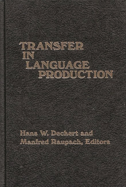 Transfer in Language Production - Ingram
