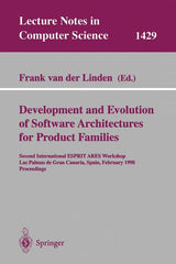 Development and Evolution of Software Architectures for Product Families: Second International Esprit Ares Workshop, Las Palmas de Gran Canaria, Spain - Ingram