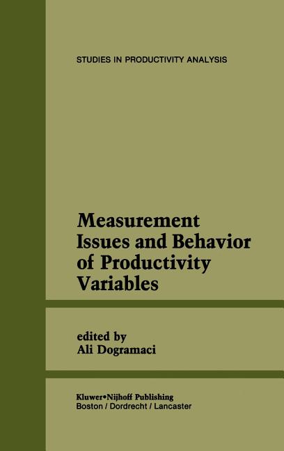 Measurement Issues and Behavior of Productivity Variables (1986) - Ingram