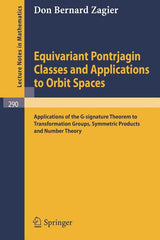 Equivariant Pontrjagin Classes and Applications to Orbit Spaces: Applications of the G-Signature Theorem to Transformation Groups, Symmetric Products - Ingram