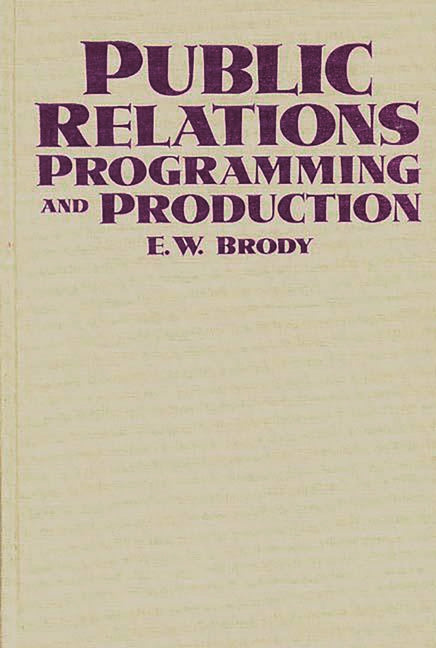 Public Relations Programming and Production - Ingram