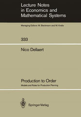 Production to Order: Models and Rules for Production Planning (Softcover Reprint of the Original 1st 1989) - Ingram
